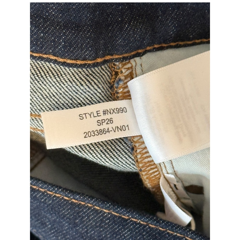 Madewell The Jules Slim-Straight Jean Dark Indigo Mid-Rise Ankle 6 28 NX990 NWT - Picture 7 of 9